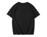Dos du t-shirt oversize premium noir uni sans motif